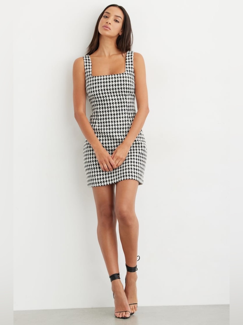 DYNAMITE Houndstooth Mini Dress
